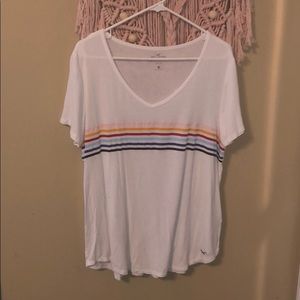 Multicolored Vneck tee
